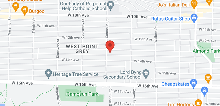 map of 4086 W 13TH AVENUE
